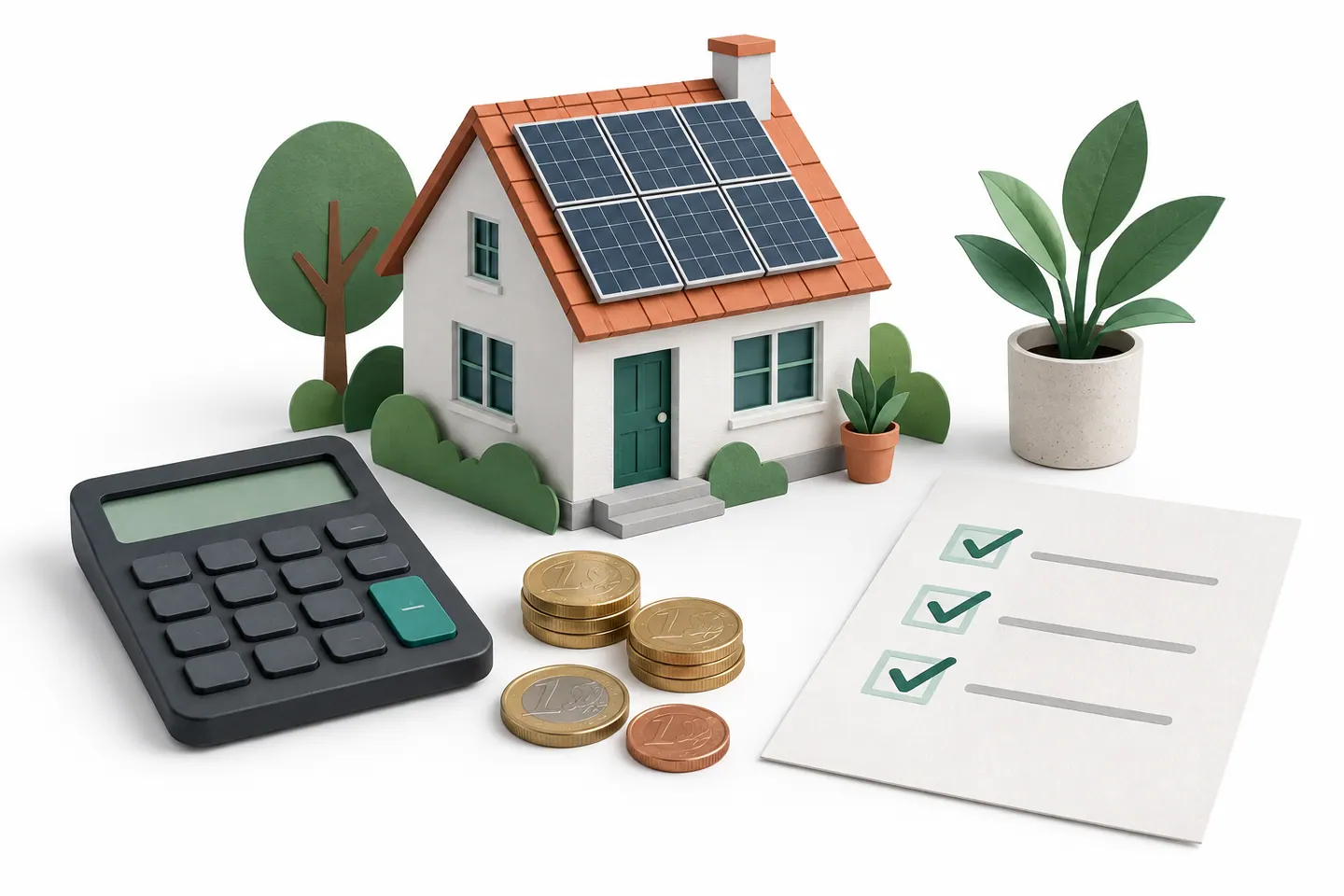 Illustration : préparation du budget d’un projet solaire